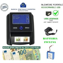 Rilevatore Verifica Banconote False Conta Soldi 2 in 1 | Money Detector Aggiornabile con USB