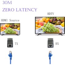 Adattatore da HDMI a RJ45, per cavo Cat 5e/6, per HDTV, PS4, STB, DVD