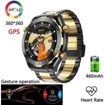 Smartwatch Z91 ProMax Android Amoled  460 mAh batteria NFC bussola ricarica wireless Con Base Di Ricarica Wireless