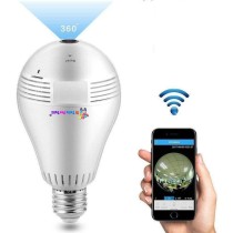 IP WiFi Lampadina, Autbye Telecamera panoramica IP di 360 °  960P per IOS e telefono mobile di Android, Ipad