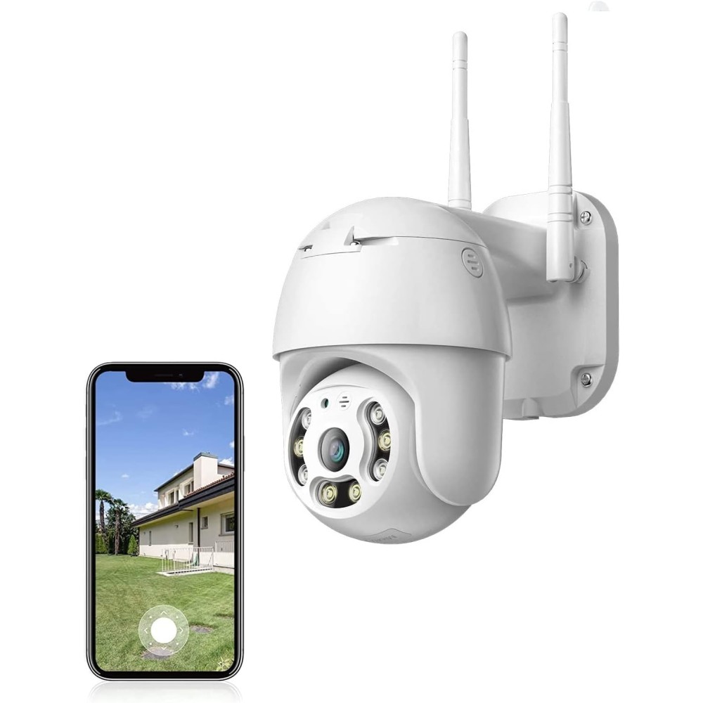 Telecamera IP  PTZ Full HD 1080p WiFI Visione Notturna Audio IN/OUT, Allarme Movimento, Con APP YOOSEE