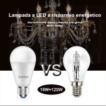 Lampadina LED E27, 15W (equivalenti a 120W), 6500K, luce bianca fredda - Pacco da 6