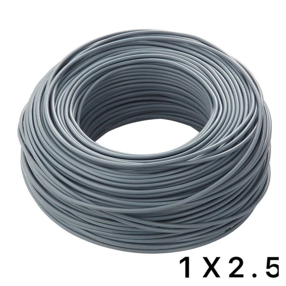 Cavo Elettrico FS17 450/750V Unipolare 1X2.5mm Colore Grigio 100mt