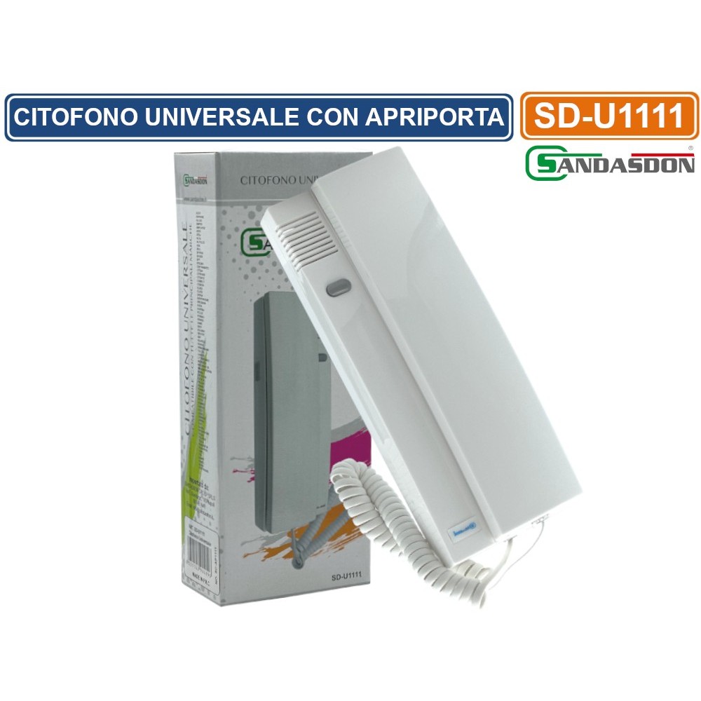 Citofono Universale Compatibile Con Comelit Urmet Conversazione Bilaterale Apriporta